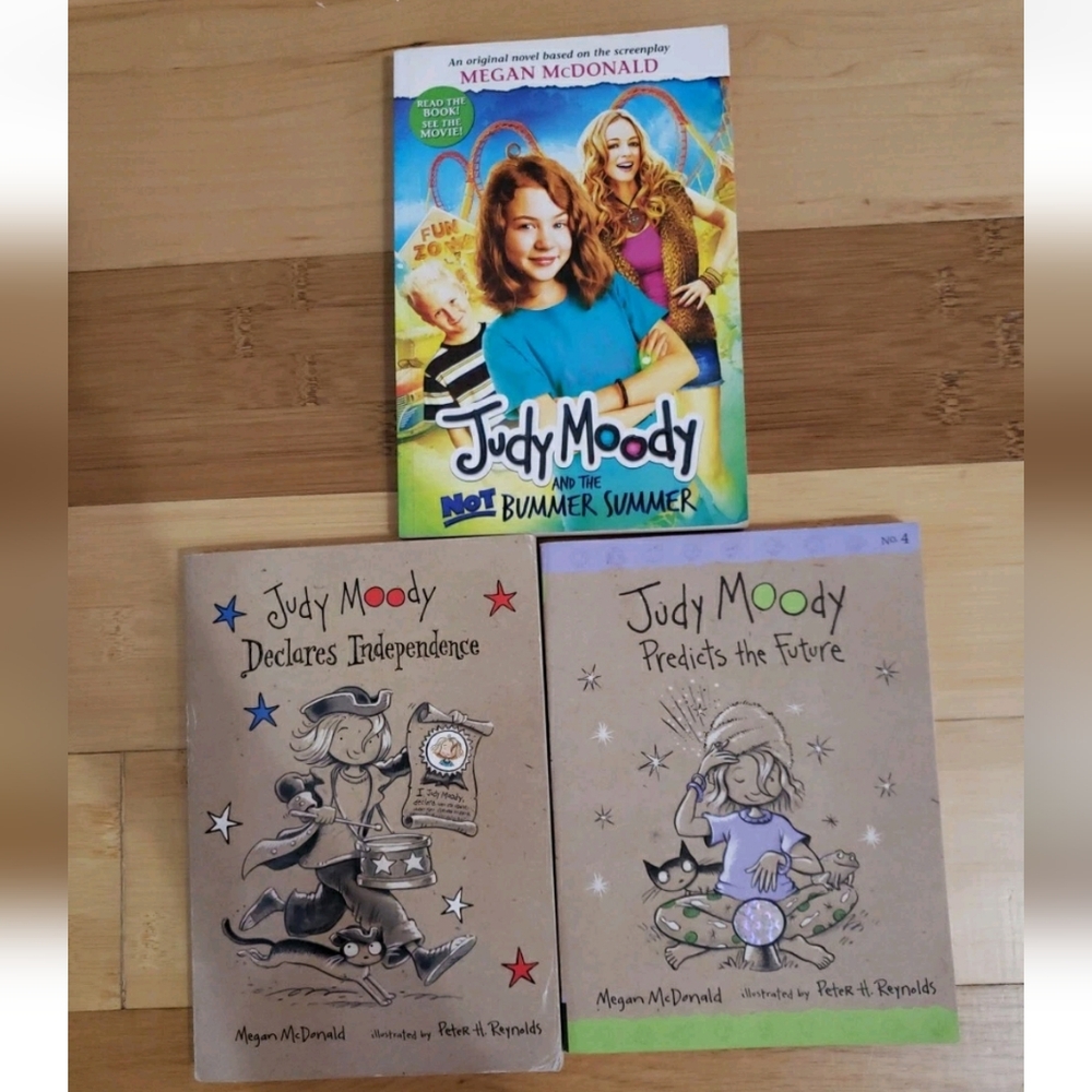 Judy Moody Movie Book And Judy Moody By Megan McDonald Book Lot Of 3